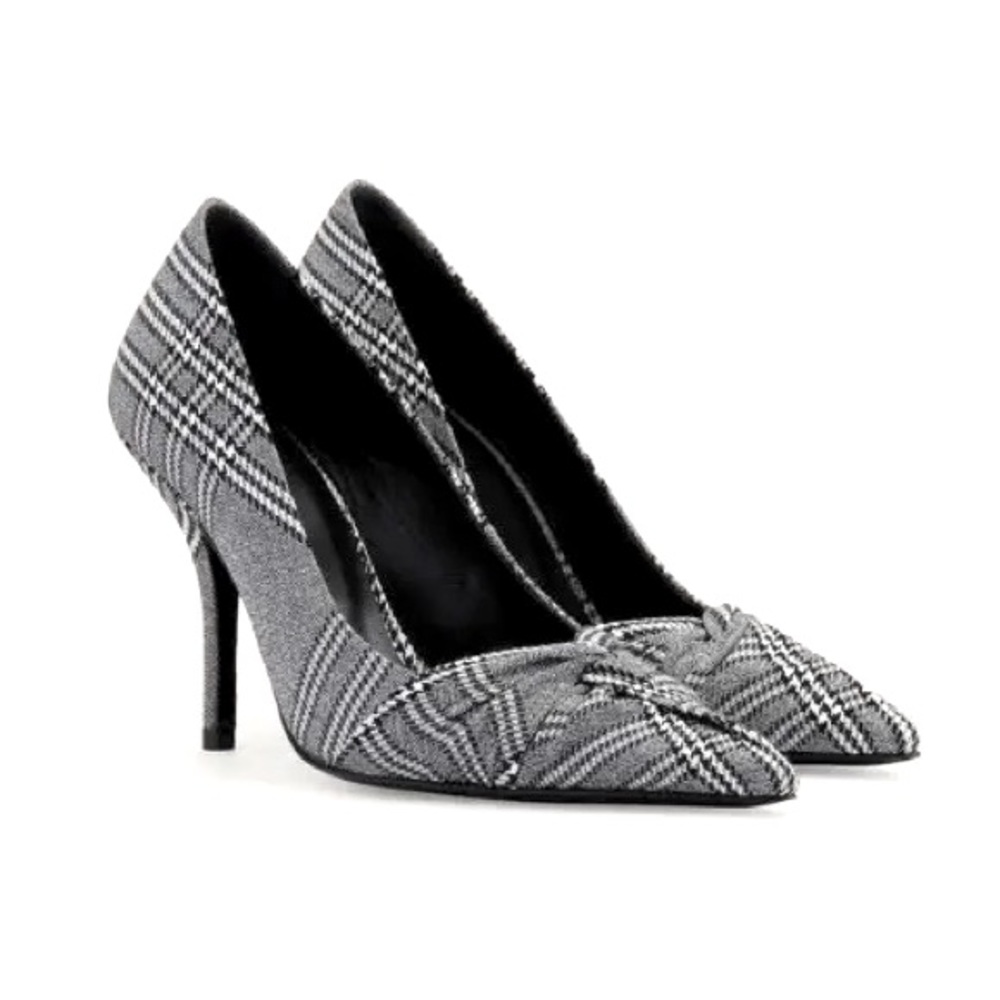 Maje Fabulous Heels in Prince of Wales Plaid Size 38 / US 8